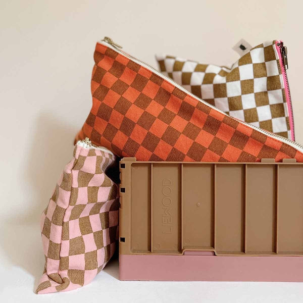 Pochette 'Lili' Damier Corail | ROSE IN APRIL