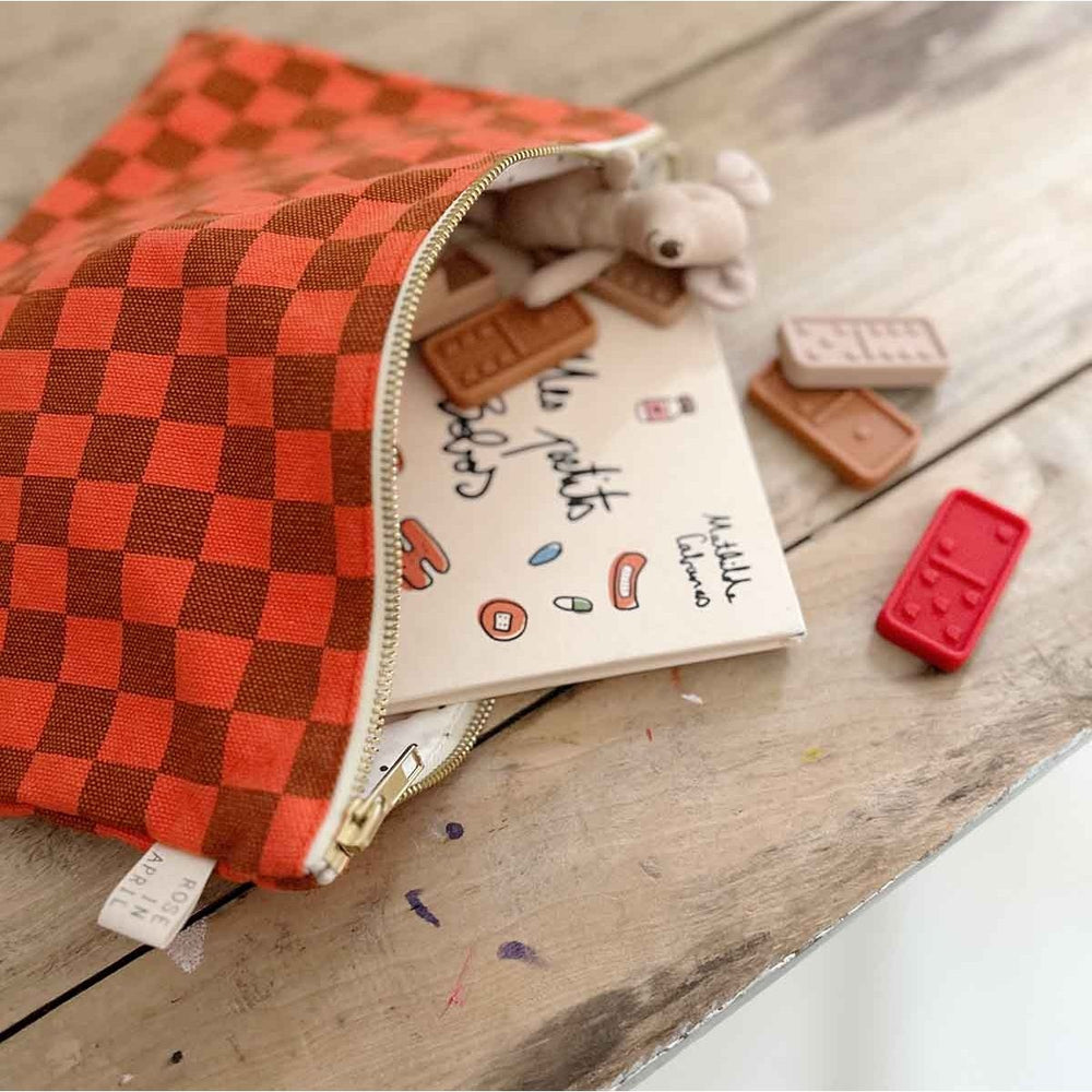 Pochette 'Lili' Damier Corail | ROSE IN APRIL