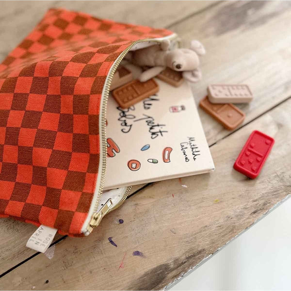 Pochette 'Lili' Damier Corail | ROSE IN APRIL