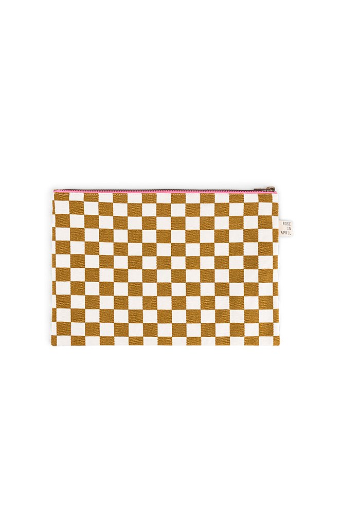 Pochette 'Lili' Damier Caramel | ROSE IN APRIL