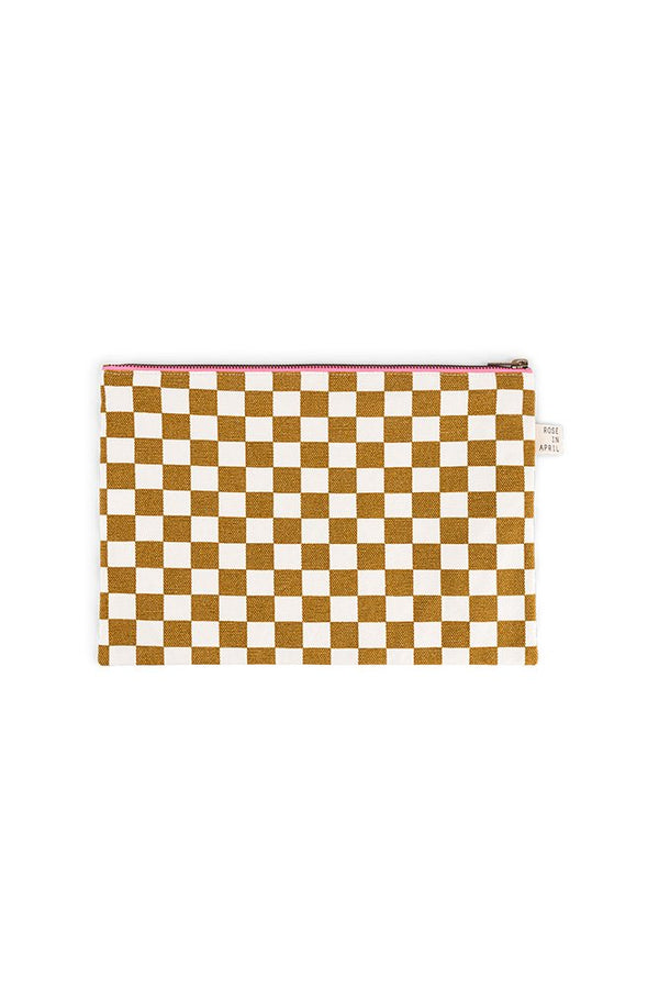 Pochette 'Lili' Damier Caramel | ROSE IN APRIL