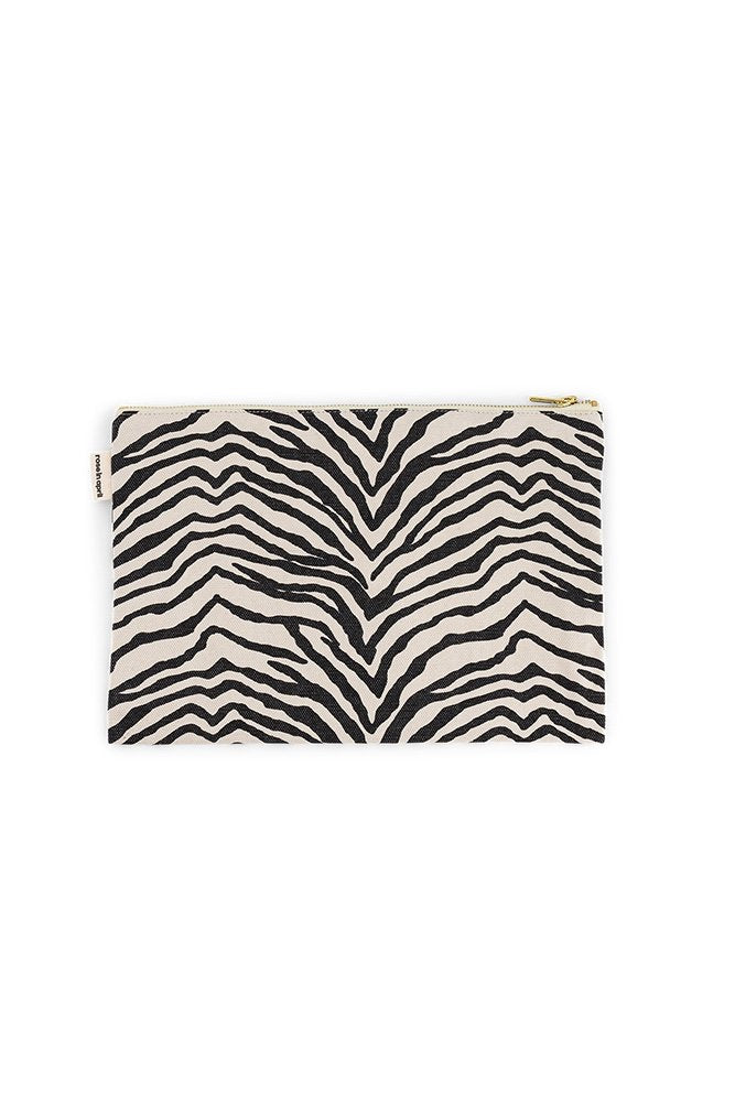 Pochette 'Lili' Zebrou Greige | ROSE IN APRIL