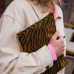 Pochette 'Lili' Zebrou Tapenade | ROSE IN APRIL
