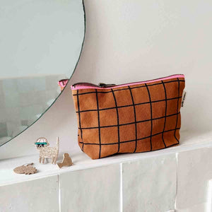 Pochette 'Sofia' Carreaux Ginger | ROSE IN APRIL