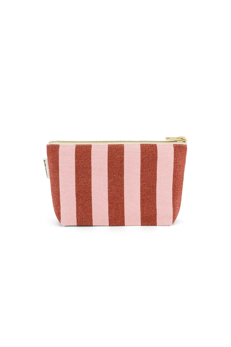 Pochette 'Sofia' Rayures Brick / Chamallow | ROSE IN APRIL