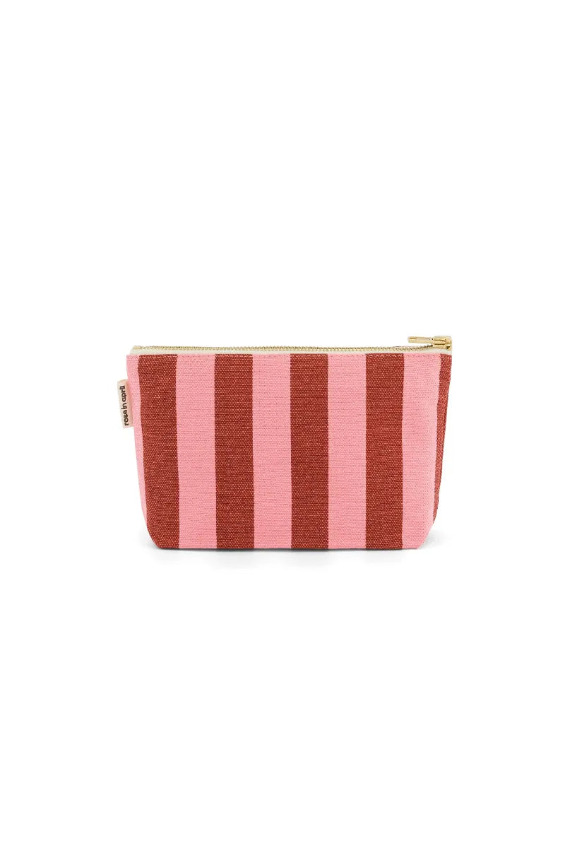 Pochette 'Sofia' Rayures Brick / Pink | ROSE IN APRIL