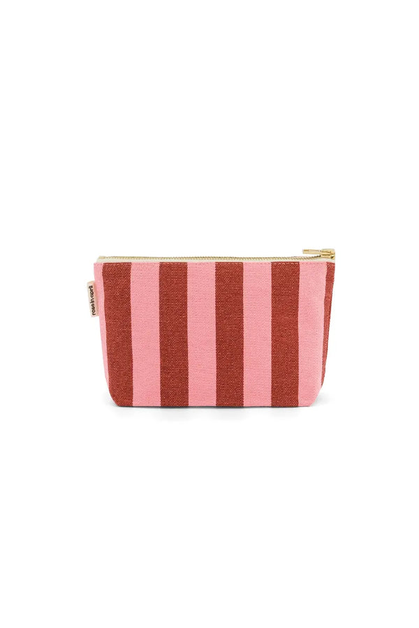 Pochette 'Sofia' Rayures Brick / Pink | ROSE IN APRIL