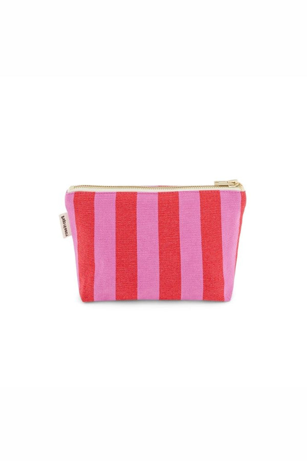 Pochette 'Sofia' Rayures Orchidée / Rouge | ROSE IN APRIL