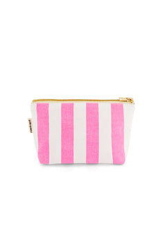 Pochette 'Sofia' Rayures Rose fluo | ROSE IN APRIL