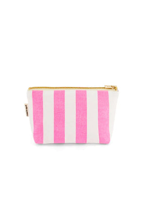 Pochette 'Sofia' Rayures Rose fluo | ROSE IN APRIL
