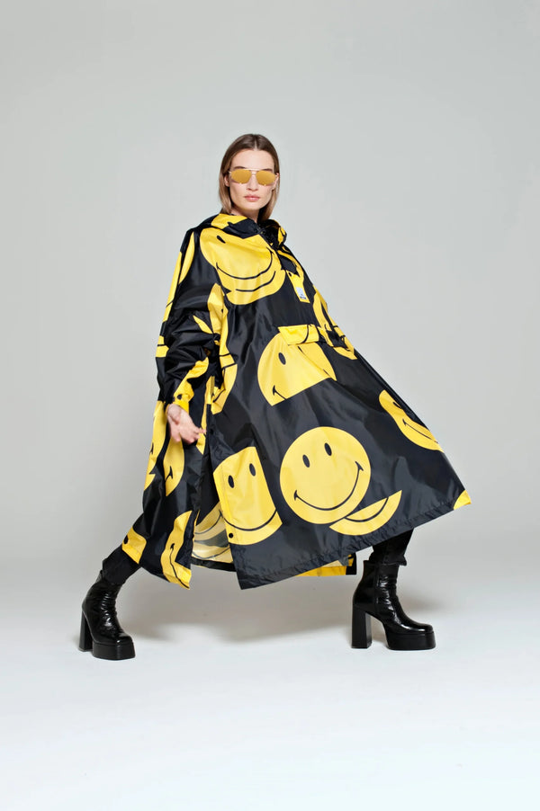 Poncho de pluie 'All Smiles x Smiley' | RAINKISS