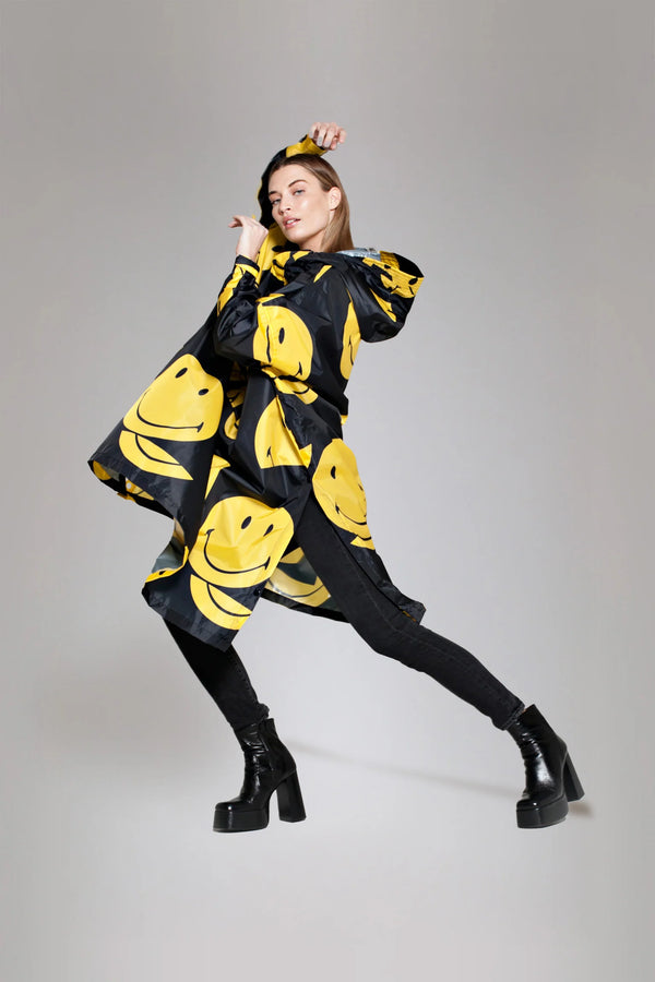 Poncho de pluie 'All Smiles x Smiley' | RAINKISS