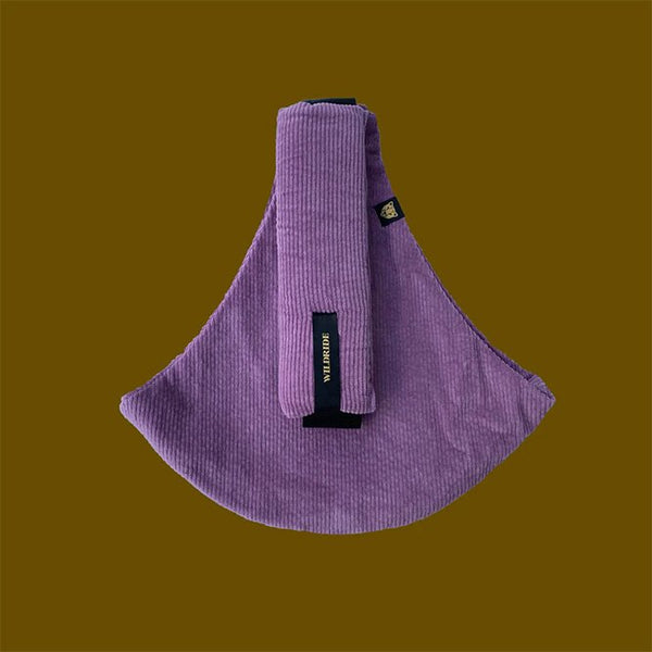 Porte-bébé Velours côtelé Lilas | WILDRIDE