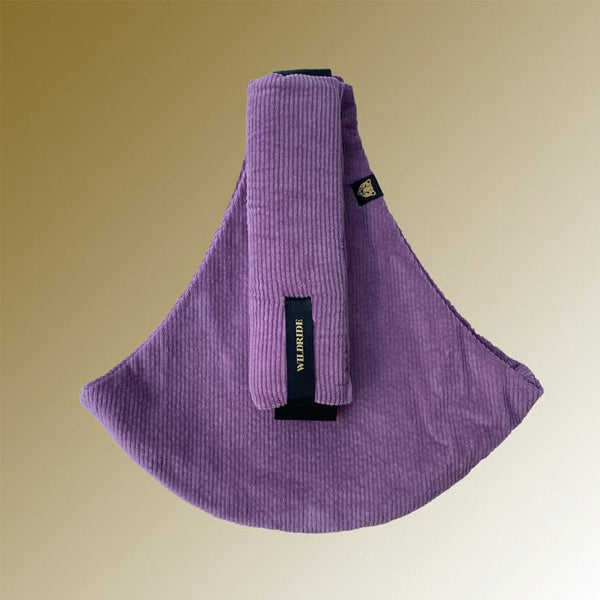 Porte-bébé Velours côtelé Lilas | WILDRIDE