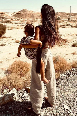Porte-bébé imprimé Zèbre | WILDRIDE