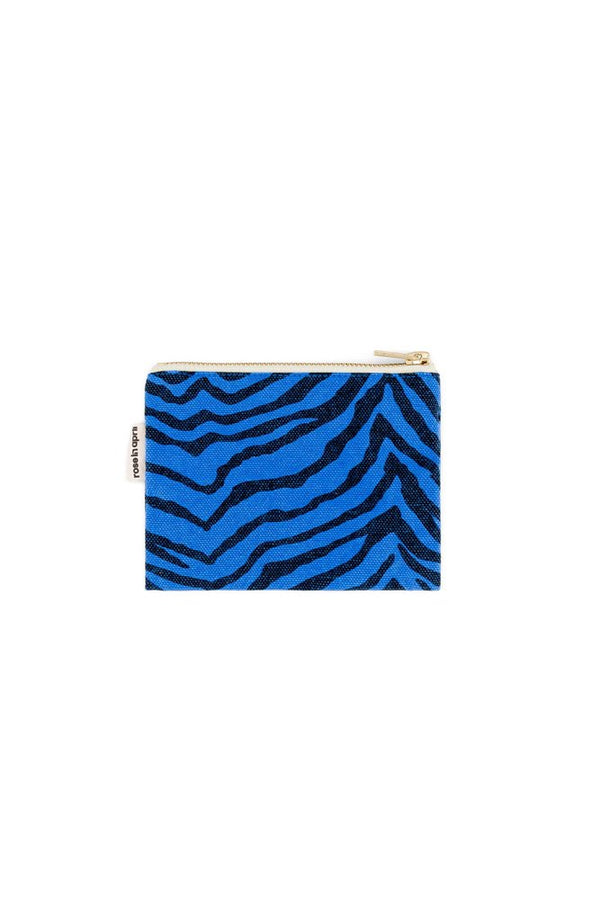 Porte-monnaie 'Marie' Zebrou Greek Blue | ROSE IN APRIL