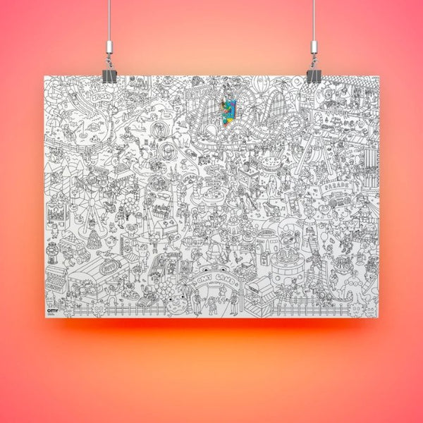 Poster Géant à colorier 'Fun Park' | OMY