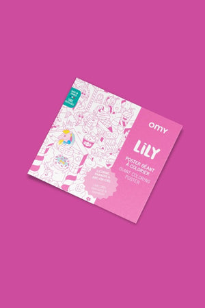 Poster Géant à colorier 'Lily' | OMY