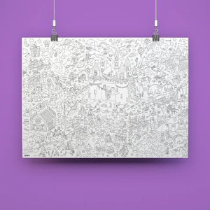 Poster Géant à colorier 'Magic' | OMY
