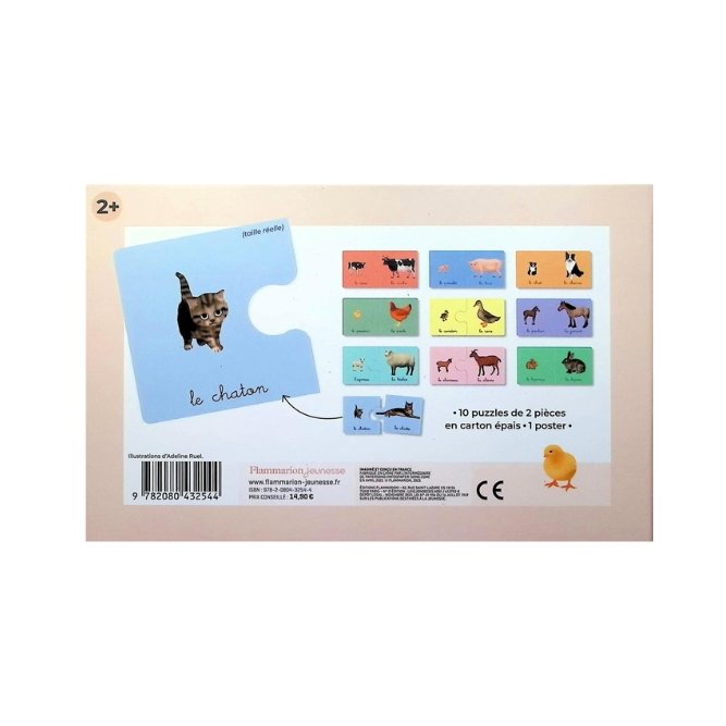 Premier puzzle du Père Castor - 'Les bébés animaux' | FLAMMARION