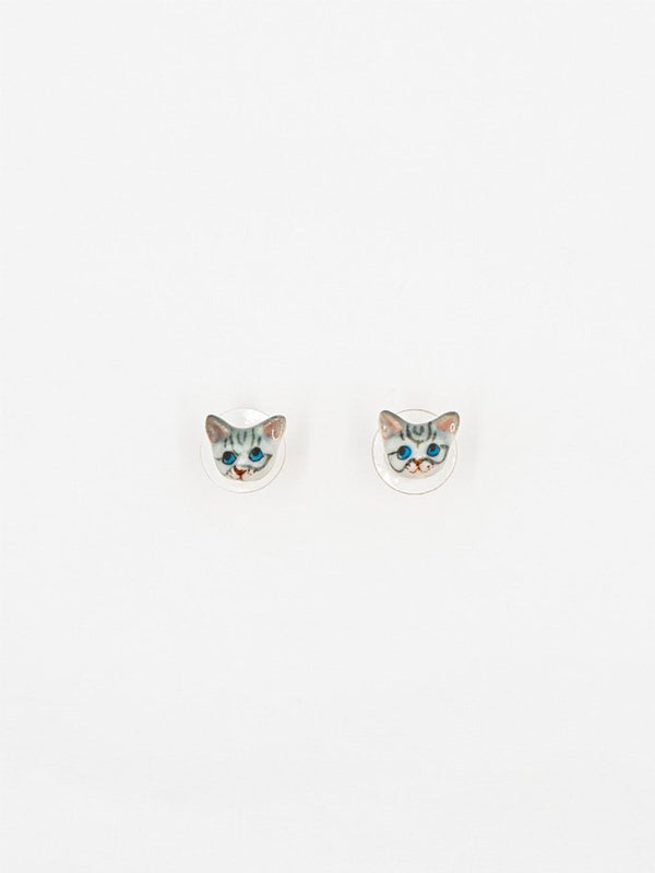 Puces d'oreilles Chat 'Tabby' | NACH BIJOUX