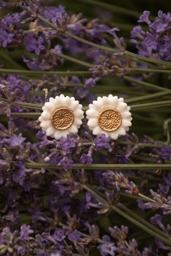 Puces d'oreilles Marguerite | NACH BIJOUX