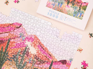 Puzzle 1000 pièces 'Bright Desert' par Sarah Gesek | LA PETITE ÉPICERIE