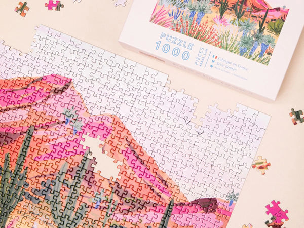 Puzzle 1000 pièces 'Bright Desert' par Sarah Gesek | LA PETITE ÉPICERIE