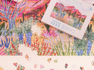 Puzzle 1000 pièces 'Bright Desert' par Sarah Gesek | LA PETITE ÉPICERIE