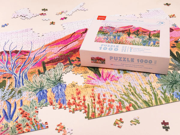 Puzzle 1000 pièces 'Bright Desert' par Sarah Gesek | LA PETITE ÉPICERIE
