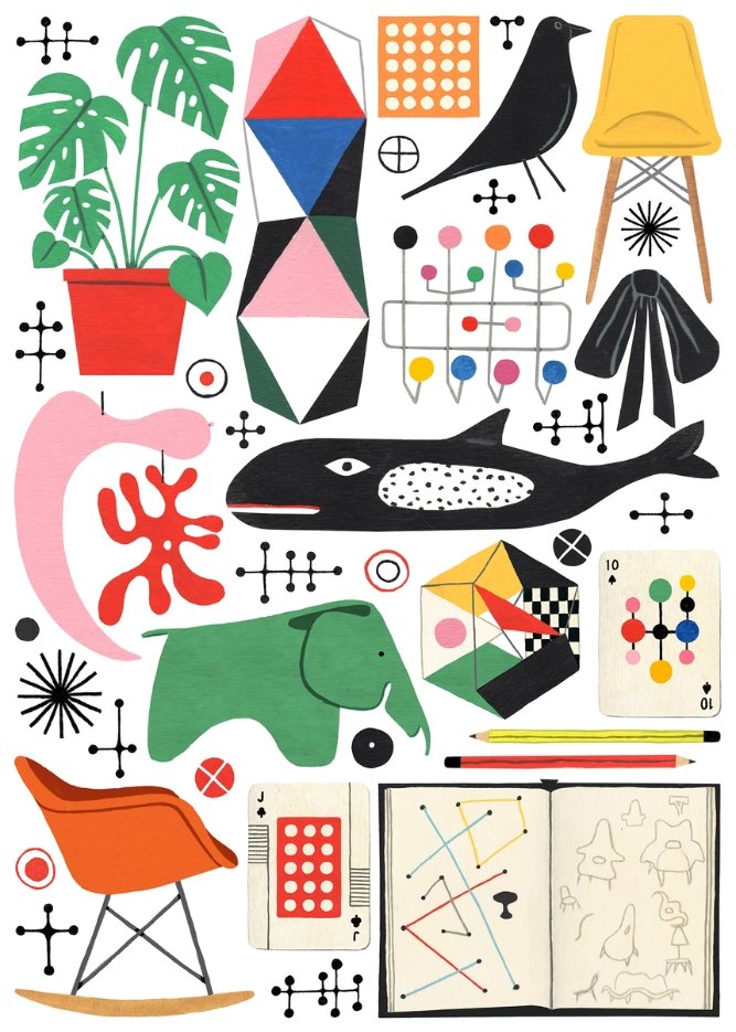 Puzzle 1000 pièces 'Eames' | HAPPILY