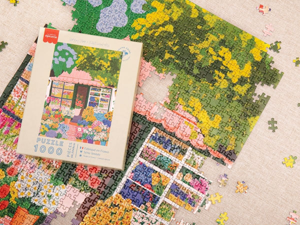 Puzzle 1000 pièces 'Floral Shop' par Studio Grand-Père | LA PETITE ÉPICERIE