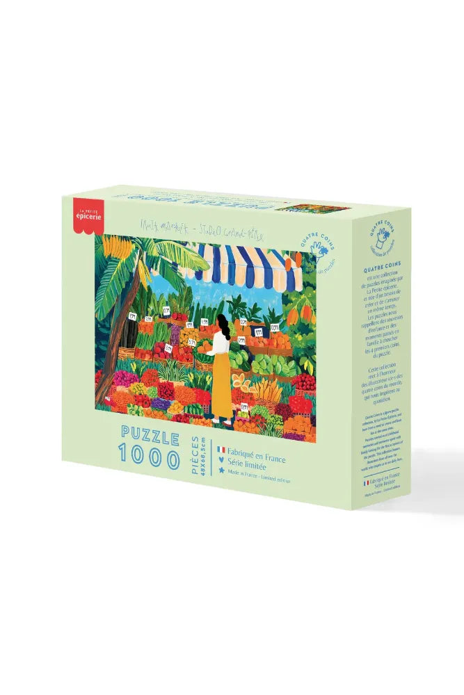 Puzzle 1000 pièces 'Fruit Market' par Studio Grand-Père | LA PETITE ÉPICERIE