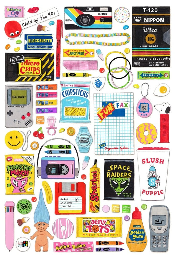 Puzzle 1000 pièces 'In the 90's' | HAPPILY
