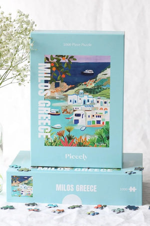 Puzzle 1000 pièces 'Milos Greece' | PIECELY