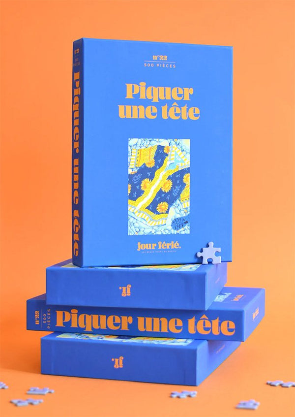 Puzzle 500 pièces 'Piquer une tête' | JOUR FÉRIÉ