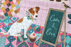 Puzzle 1000 pièces 'Cake & love' | PIECELY
