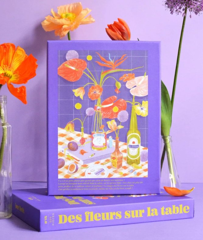 Puzzle 500 pièces 'Des fleurs sur la table' | JOUR FÉRIÉ