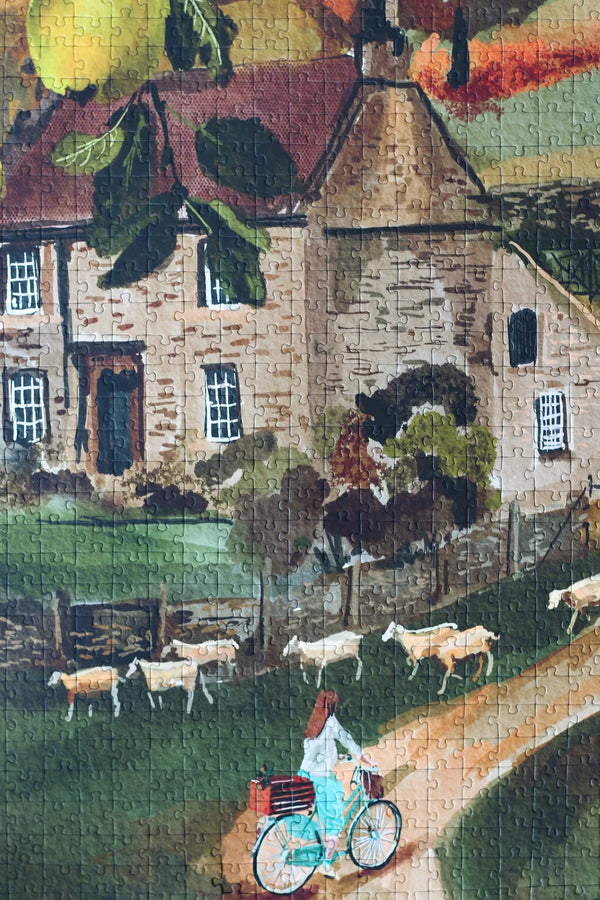 Puzzle 1000 pièces 'English Cottage' | PIECELY