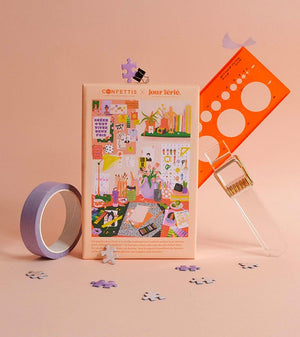 Puzzle 500 pièces 'Du feutre sur les mains' | CONFETTIS X JOUR FÉRIÉ