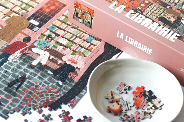 Puzzle 500 pièces 'La Librairie' | PIECELY