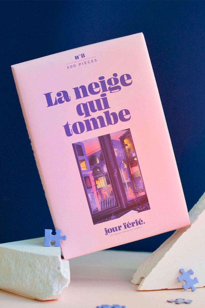 Puzzle 1000 pièces 'La neige qui tombe' | JOUR FÉRIÉ