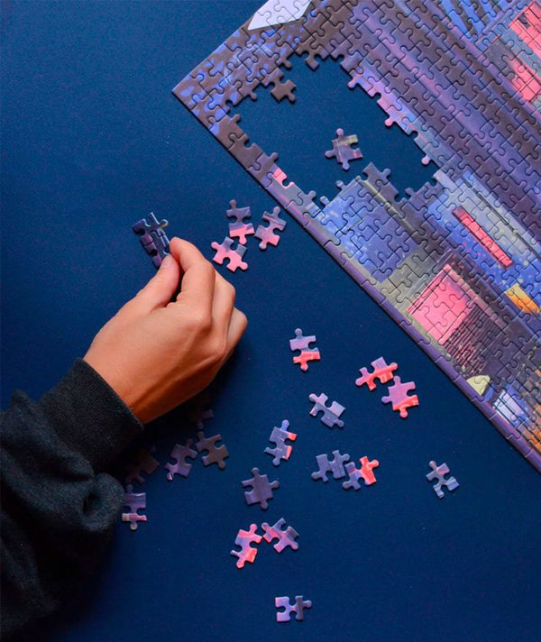 Puzzle 1000 pièces 'La neige qui tombe' | JOUR FÉRIÉ