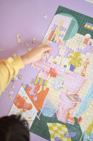 Puzzle 1000 pièces 'La soirée mousse' | JOUR FÉRIÉ