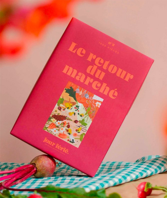 Puzzle 1000 pièces 'Le retour du marché' | JOUR FÉRIÉ