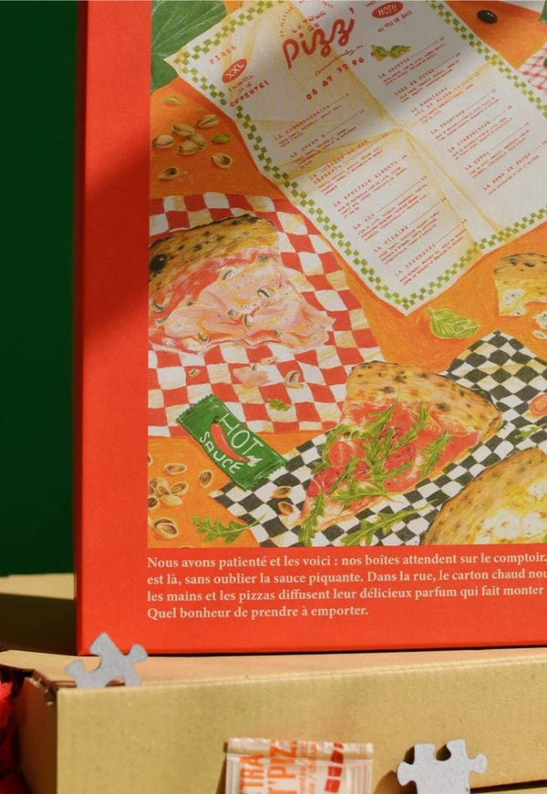 Puzzle 1000 pièces 'Pizza à emporter' | JOUR FÉRIÉ