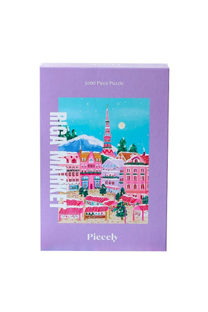 Puzzle 1000 pièces 'Riga market' | PIECELY