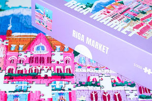 Puzzle 1000 pièces 'Riga market' | PIECELY