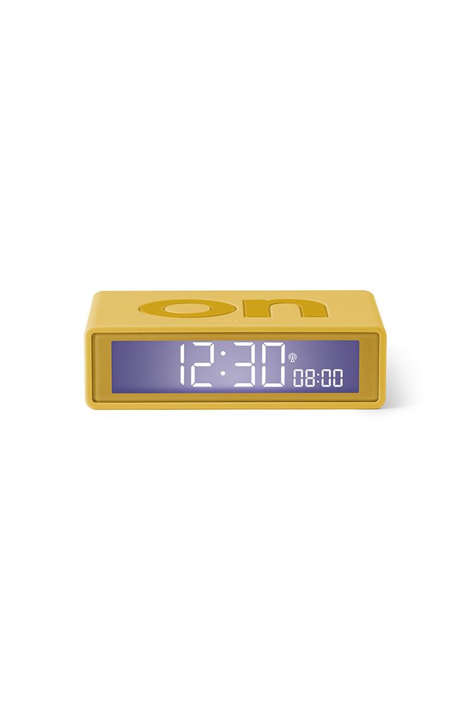 Réveil 'Flip classic' Jaune | LEXON