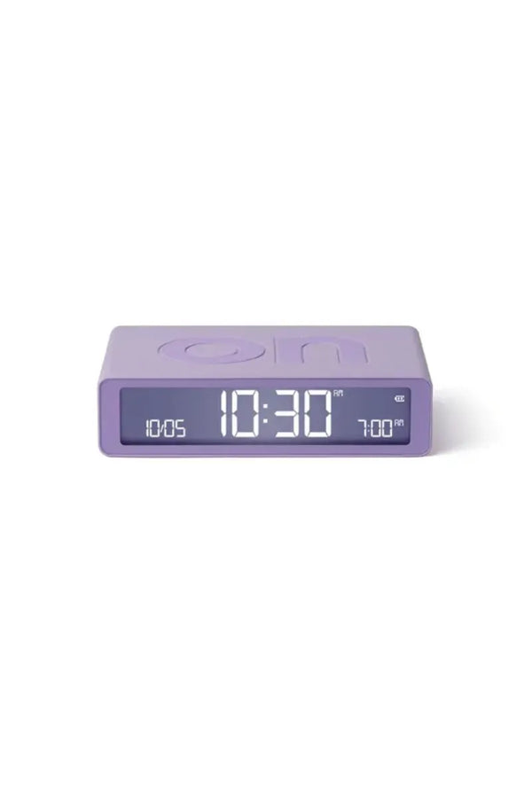 Réveil ‘Flip classic’ Lilas clair | LEXON